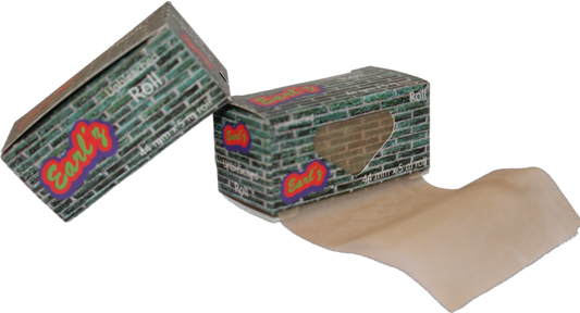Keep it natural with Earl’z by using these (2 Pack) Earl'z rolling paper rolls. Each roll provides over 16 feet of unbleached rolling paper, and has a width of 44 mm and length of 5 m.