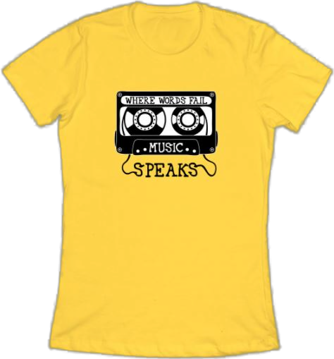 If you're a music lover, then you probably remember cassette tapes. This shirt is a tribute to those days gone by.