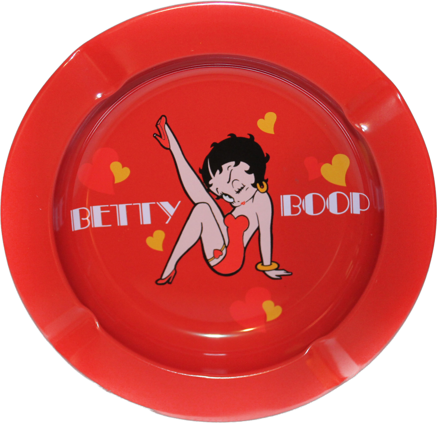 This vintage style Betty Boop ashtray has a 5 1\4" diameter and an old school bar look. It's sure to add a touch of nostalgia to any room.

Always select style (in the drop down menu above) and quantity&nbsp;before purchasing your ashtray !!!!!