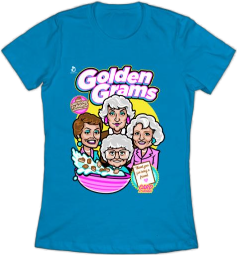 The Golden Grams T-Shirt is a nostalgic tribute to the Golden Girls. It's a great shirt for anyone who loves The Golden Girls and wants to show it off.