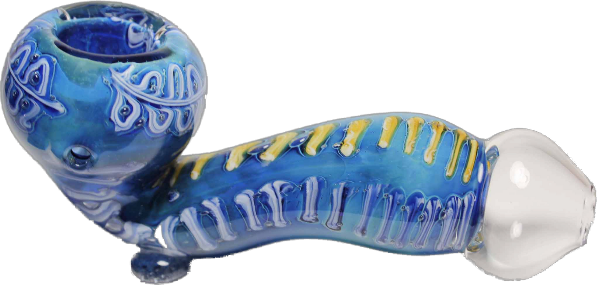 5" MEDICINE MAN Sherlock Thick Glass Smoking Pipe.