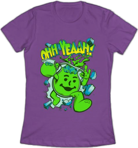 This Kool-Aid Man T-shirt is a great conversation starter. It's a fun and nostalgic shirt that will be a hit with anyone who grew up with the Kool-Aid Man.