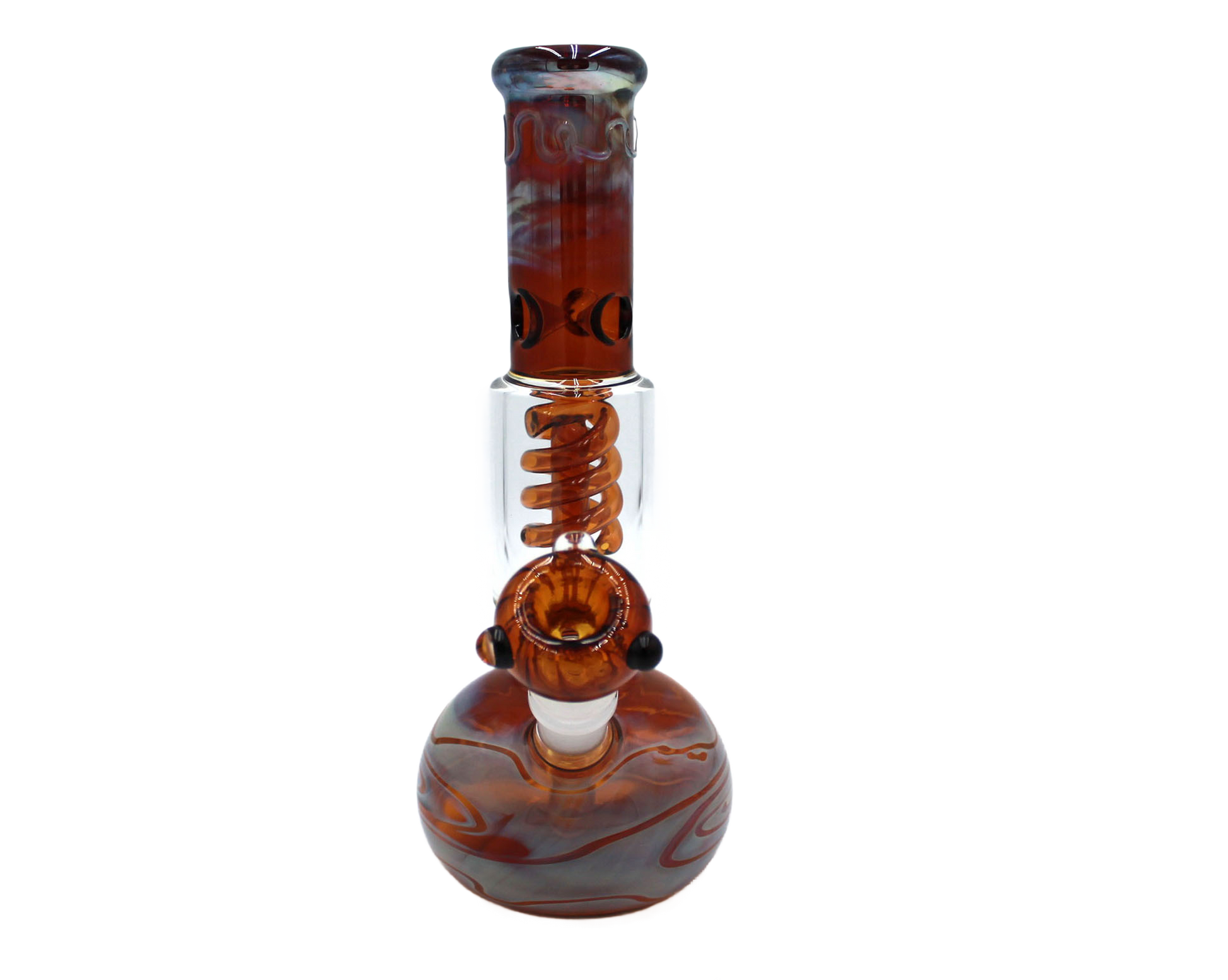 The Desert Storm Water Pipe has an ice catcher and a percolator, which makes for a smooth smoking experience. It's made of high-quality thick glass, and comes in three pieces.