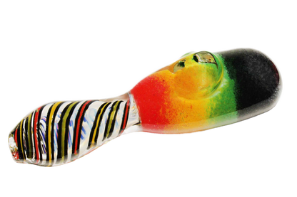 The 5'' Glass Rasta Hand Pipe is a multi-colored hand blown glass pipe. It's thick glass and feels nice in your hand. It delivers smooth hits.