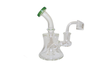 This is a 24K Magic Quartz Banger with accessories. It includes a quartz banger, a blue and white carb cap, two green glass beads, and a cleaning brush.


Includes:
1 piece Quartz Banger
1 Piece Blue and White Carb Cap
2 Piece Green Glass Beads
1 Piece Cleaning Brush