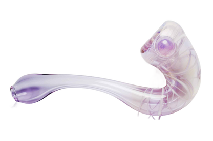 This lavender with white swirl pipe is a favorite option for women. It's a beautiful pipe that's both functional and stylish.