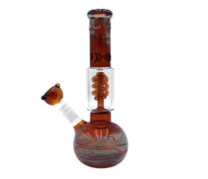 The Desert Storm Water Pipe has an ice catcher and a percolator, which makes for a smooth smoking experience. It's made of high-quality thick glass, and comes in three pieces.