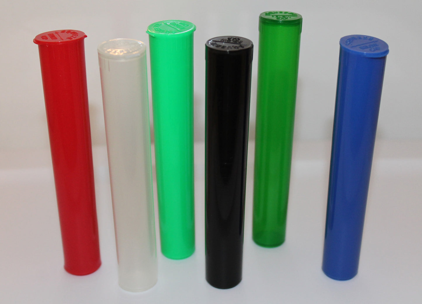 115 mm Pop Top Preroll Tubes, Assorted Colors